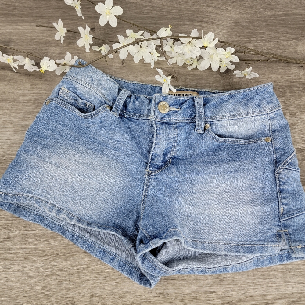 Blue Spice Denim Shorts